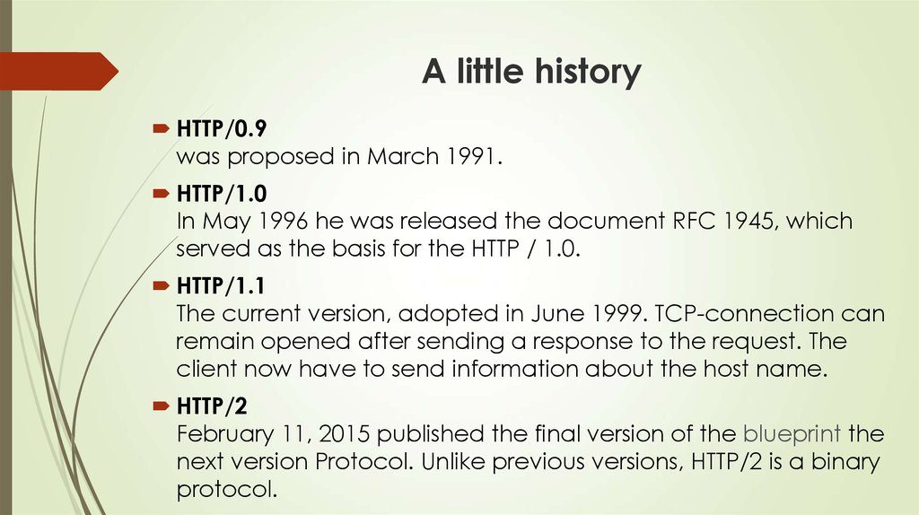 HTTP协议版本发展历史