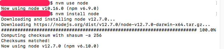 nvm安装最新版本node.js