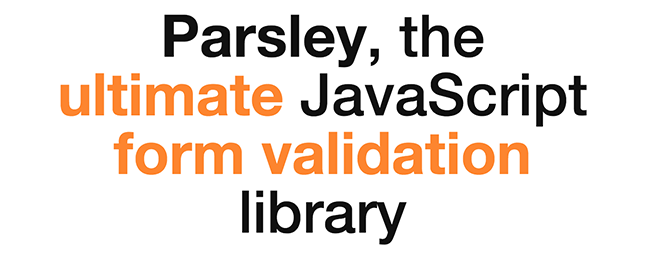 JS前端框架parsley