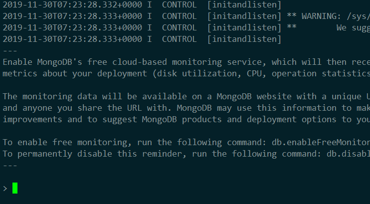 连接到MongoDB数据库
