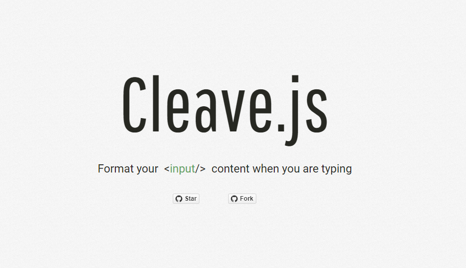 Cleave.js格式化表单输入