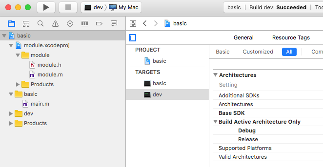 Xcode project