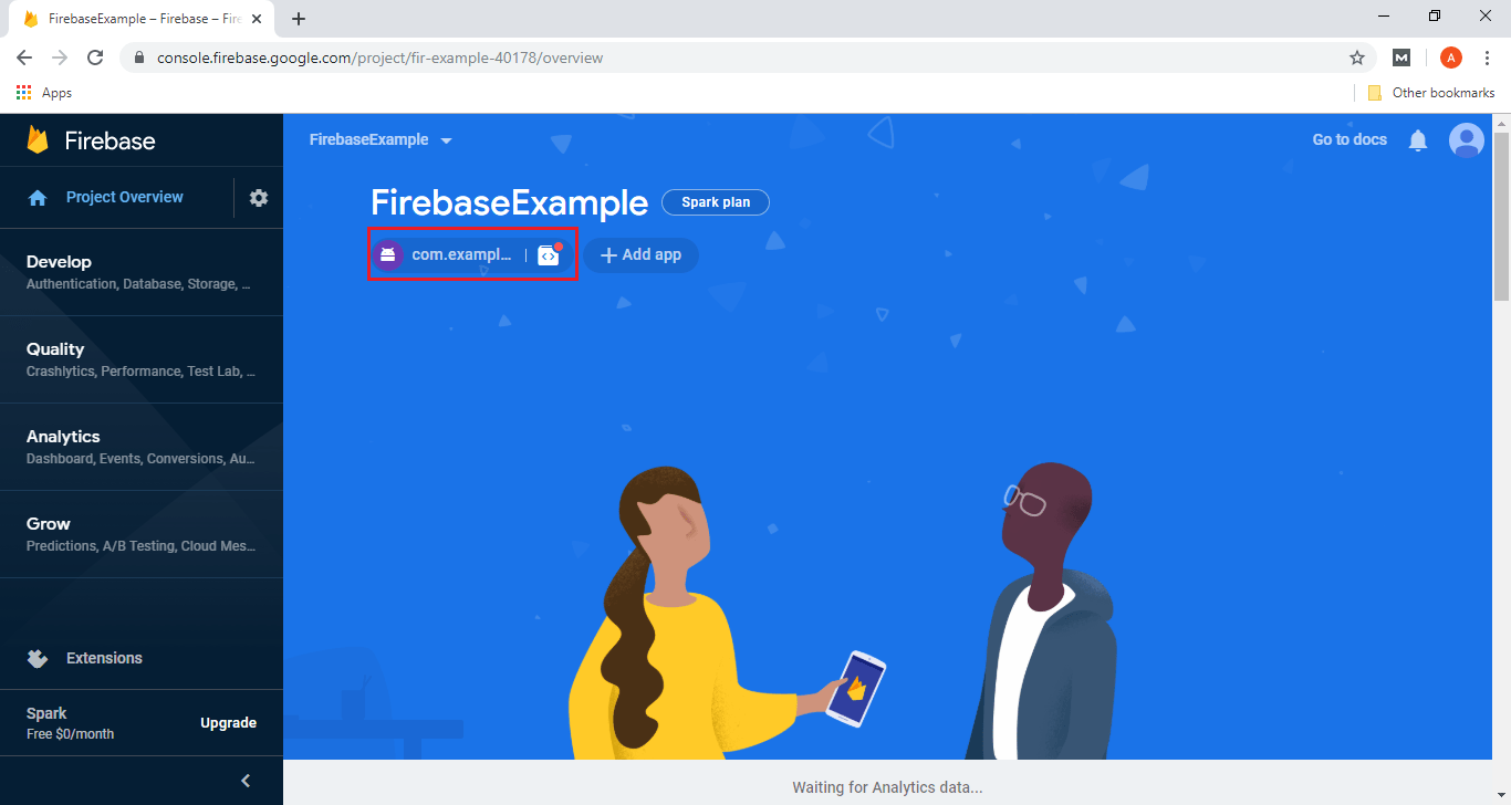 将Firebase添加到App
