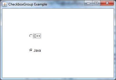 java awt checkboxgroup示例1