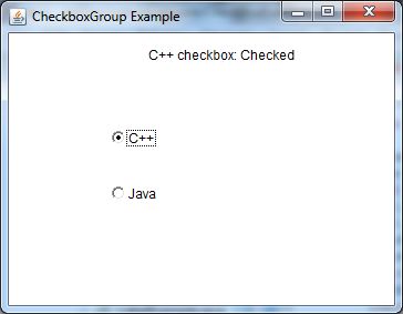 java awt checkboxgroup示例2