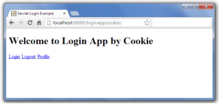使用Cookies的Servlet登录和注销示例图解