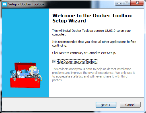 在Windows上安装docker
