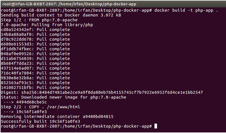 Docker Php应用程序3
