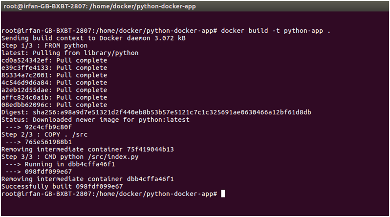 Docker Python应用程序3