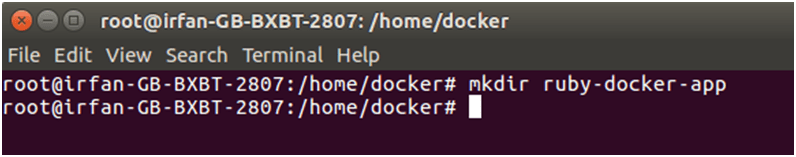 Docker Ruby应用程序1