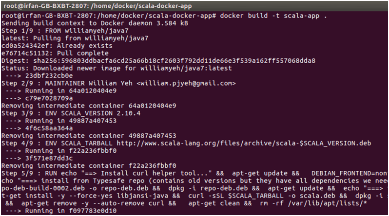 Docker Scala应用程序3