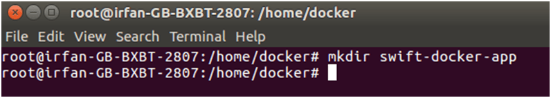 Docker Swift应用程序1