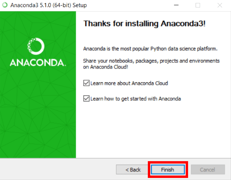 在Windows上安装Anaconda10