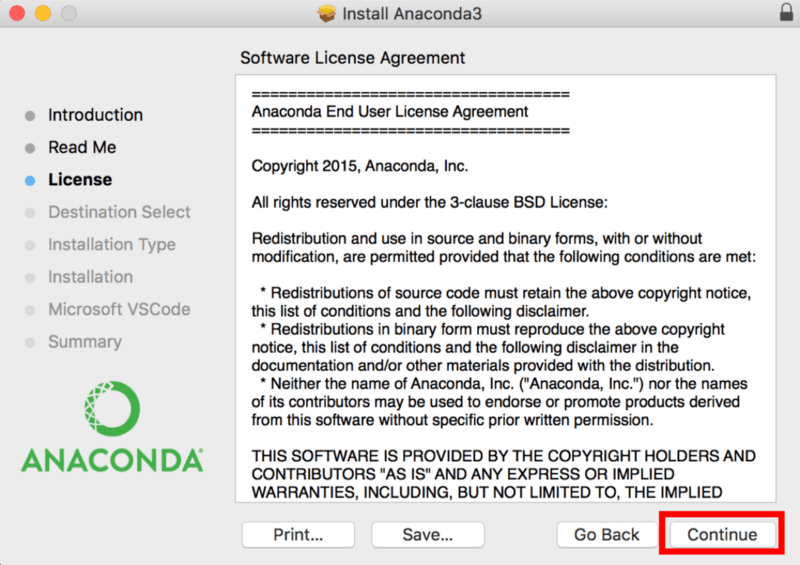 在Mac OS X上安装Anaconda6