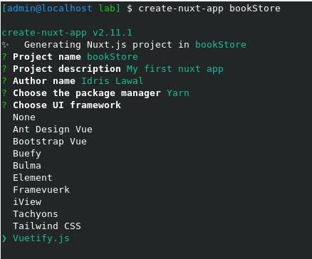 创建你的第一个Nuxt应用程序– CRUD书店12