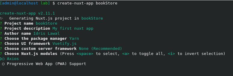 创建你的第一个Nuxt应用程序– CRUD书店16
