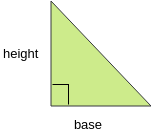程序查找直角三角形的面积