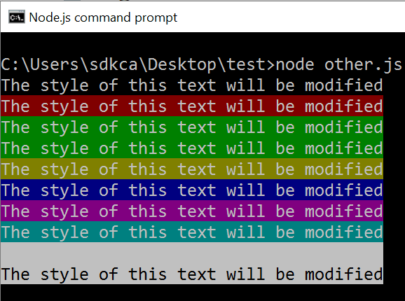 自定义背景色node.js