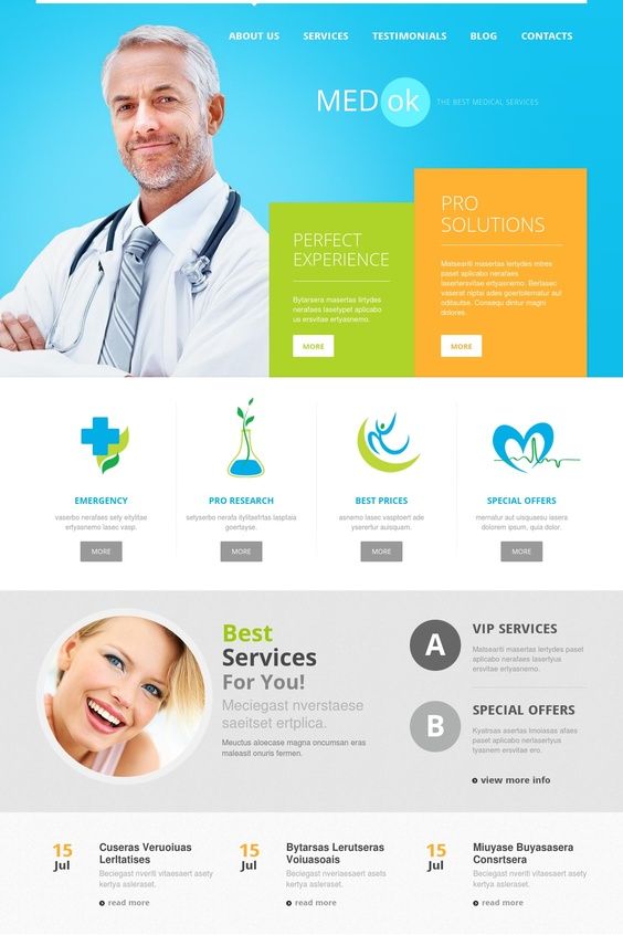 Medical Services Joomla模板