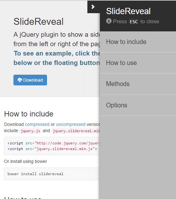 Slide Reveal插件演示