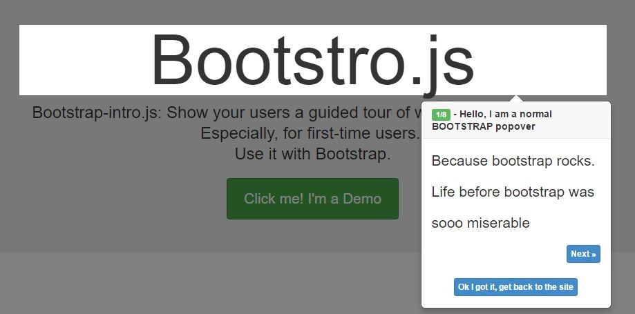 Bootstro插件