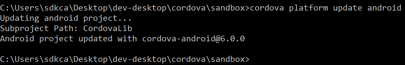 Cordova平台更新示例