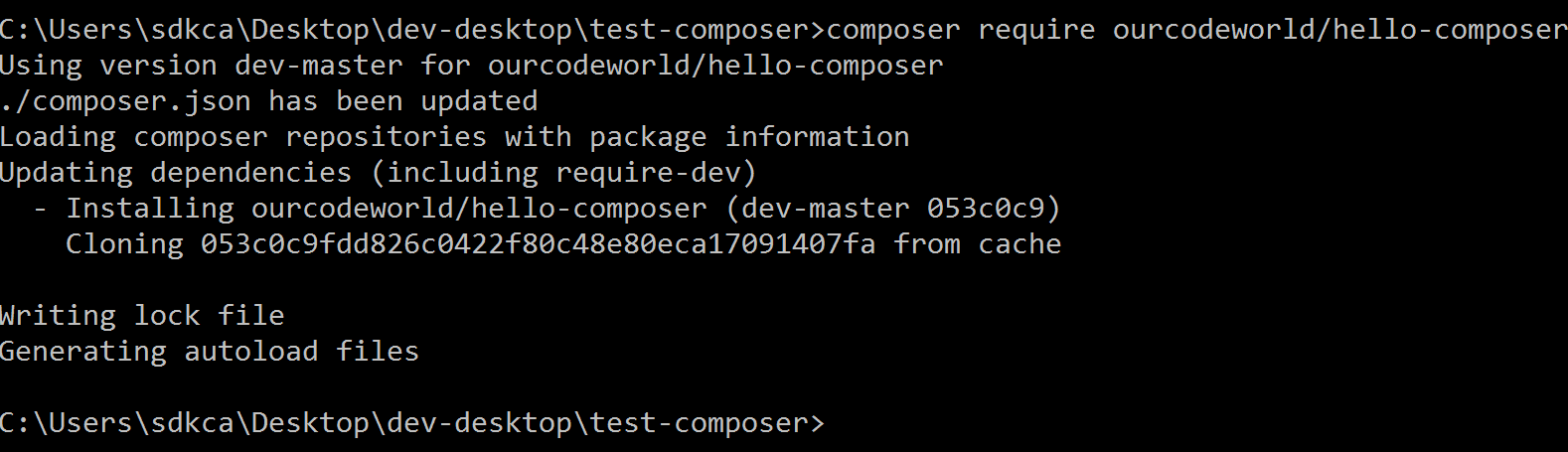 Composer安装软件包
