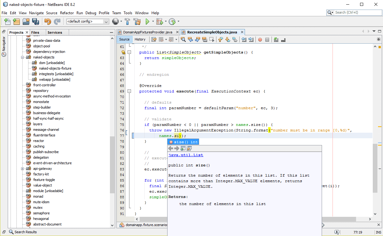 Netbeans Java IDE示例