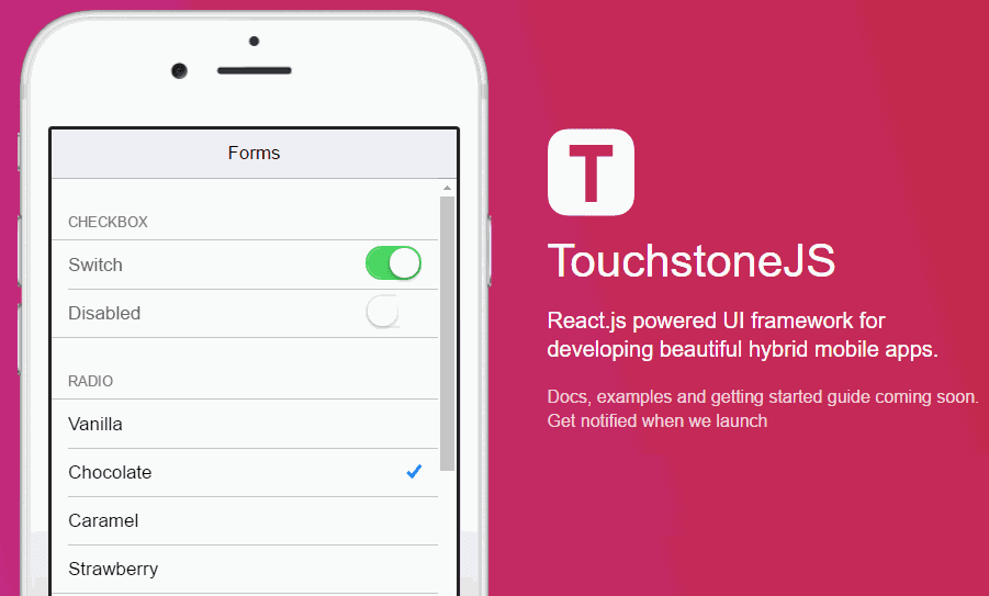 Touchstone iOS风格的移动UI框架
