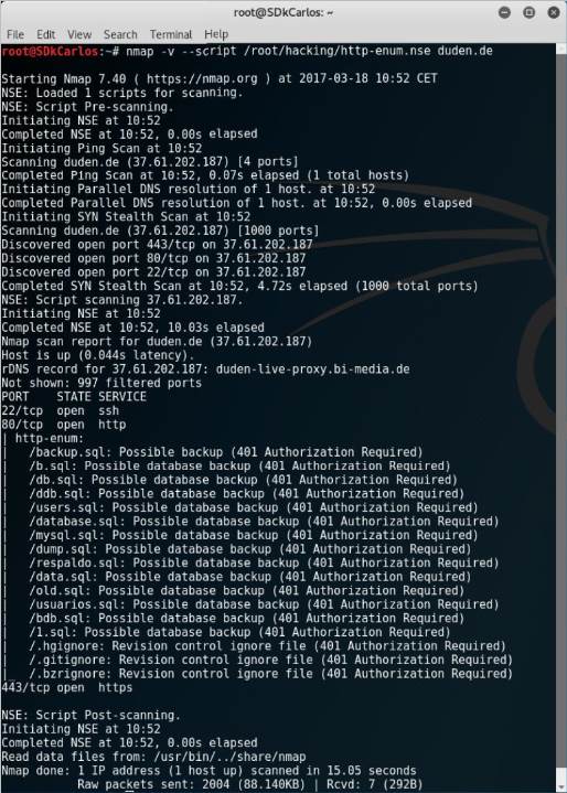 如何在Kali Linux中使用Nmap枚举Web服务器目录1