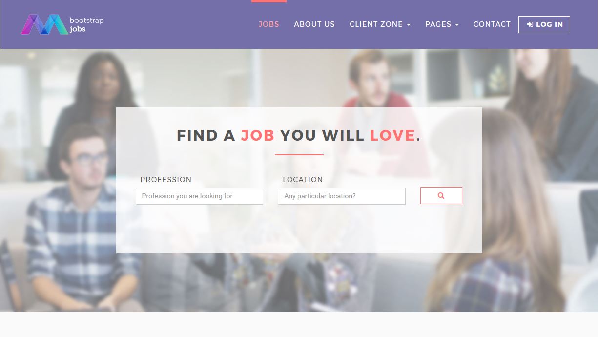 Bootstrap Jobs Premium HTML模板