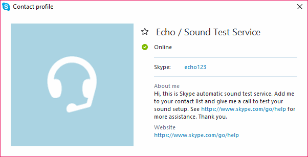 Skype echo123配置文件用户