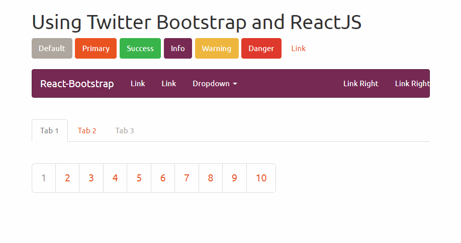 React Bootstrap Ubuntu主题