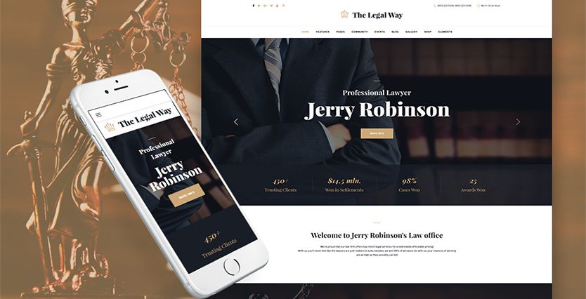The Legal Way-律师和律师WordPress主题