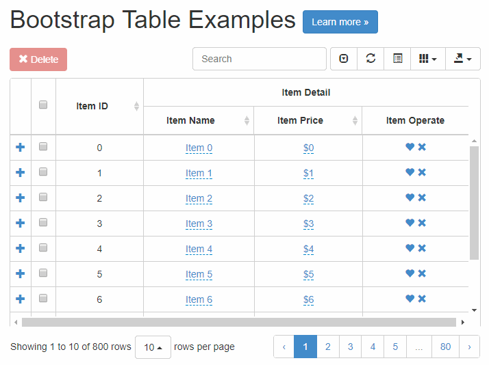 jQuery Table Sort