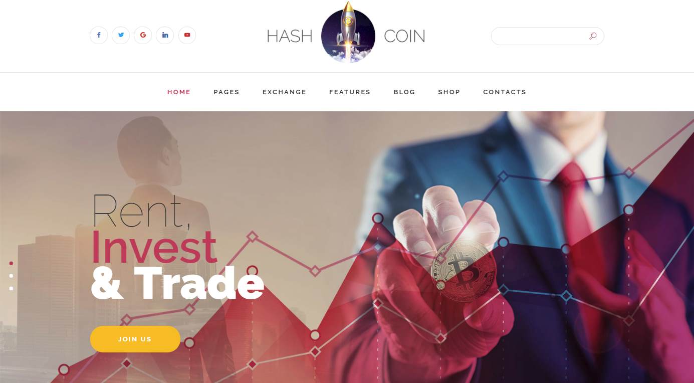 HashCoin Plus HTML高级模板