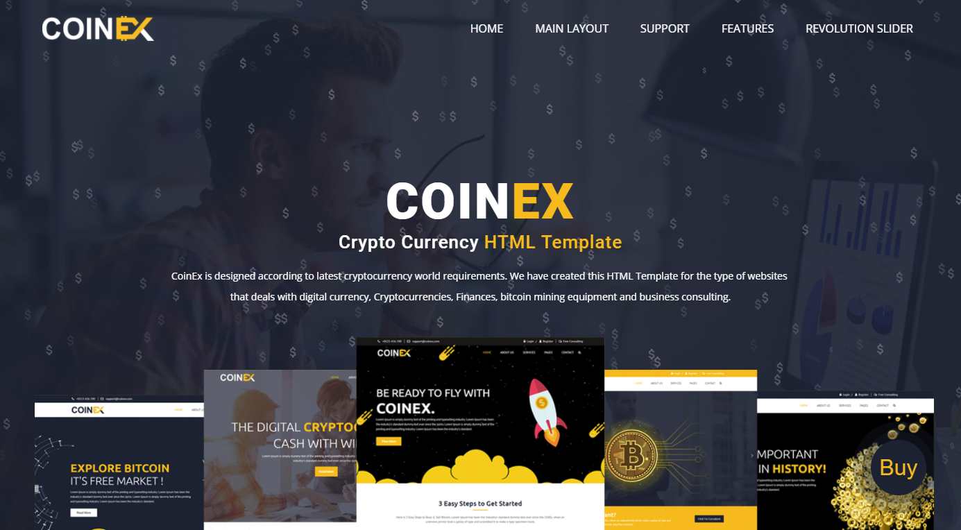 Coinex高级HTML模板