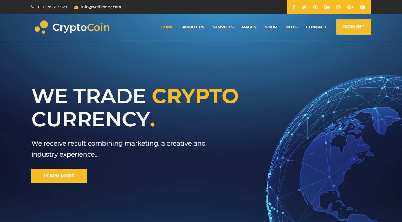CryptoCoin高级HTML模板