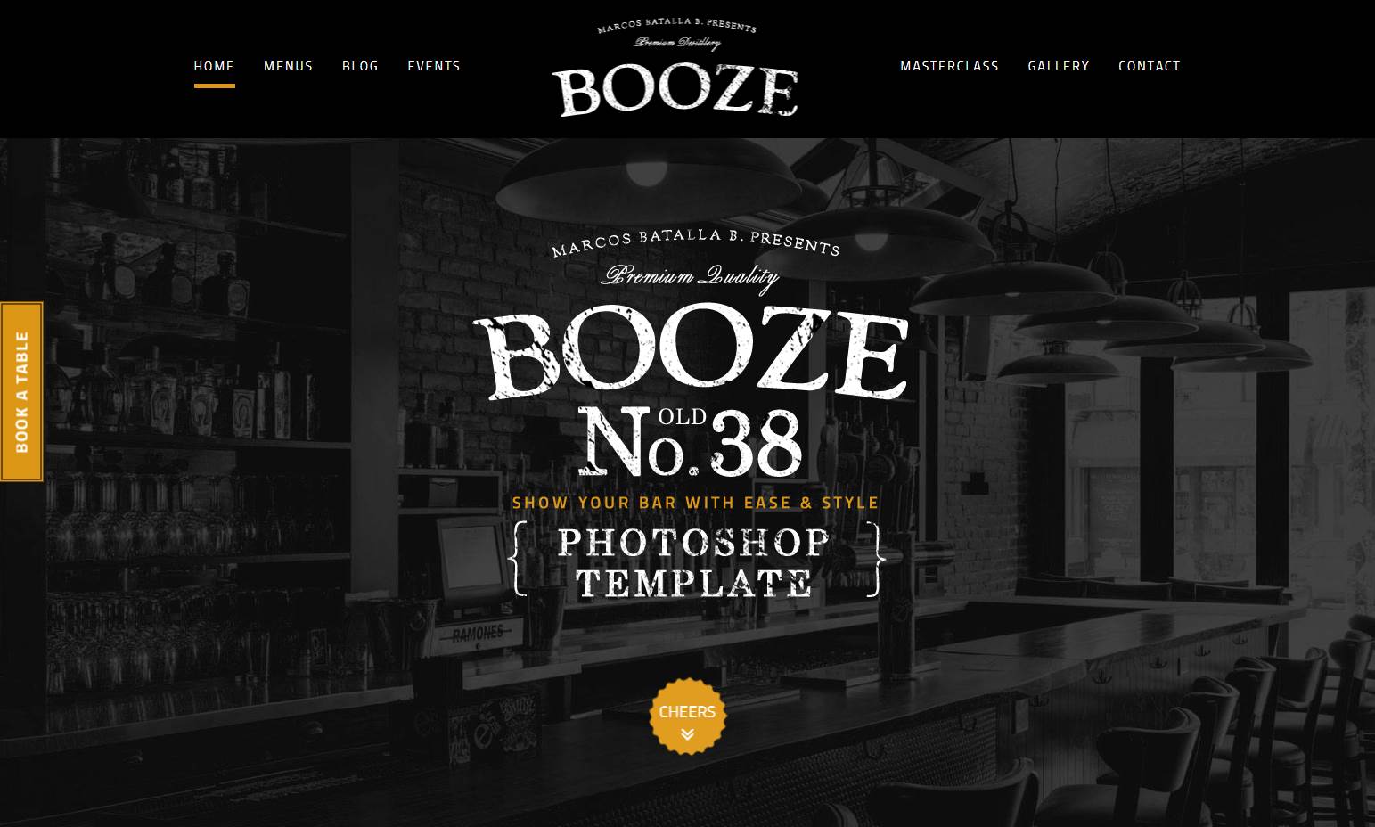 Booze Pub Premium HTML模板