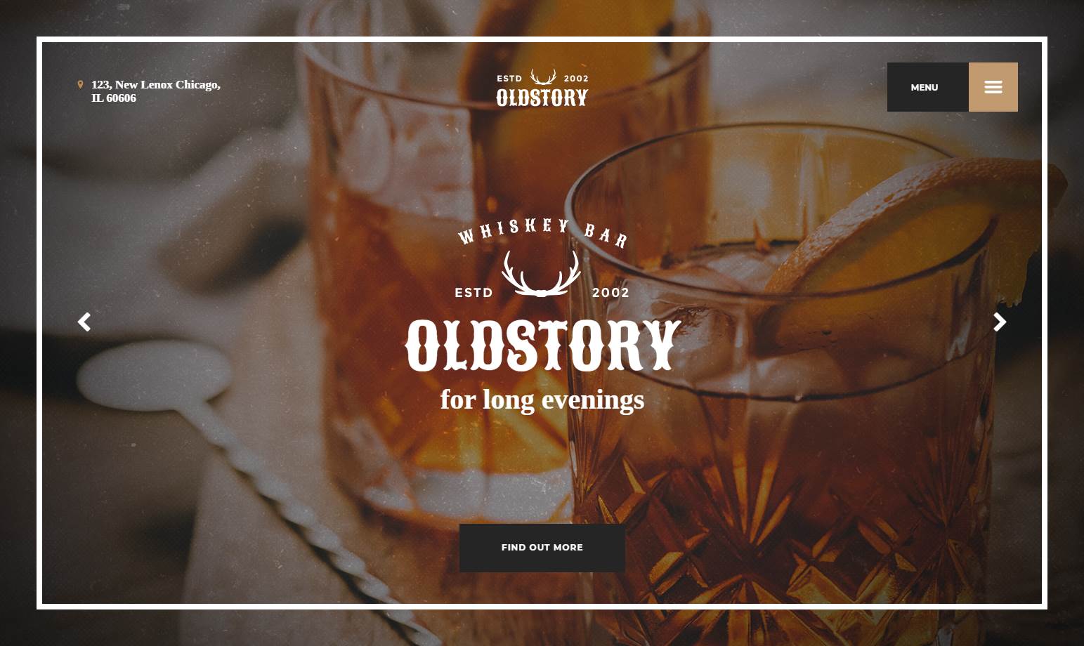 OldStory威士忌酒吧高级HTML模板