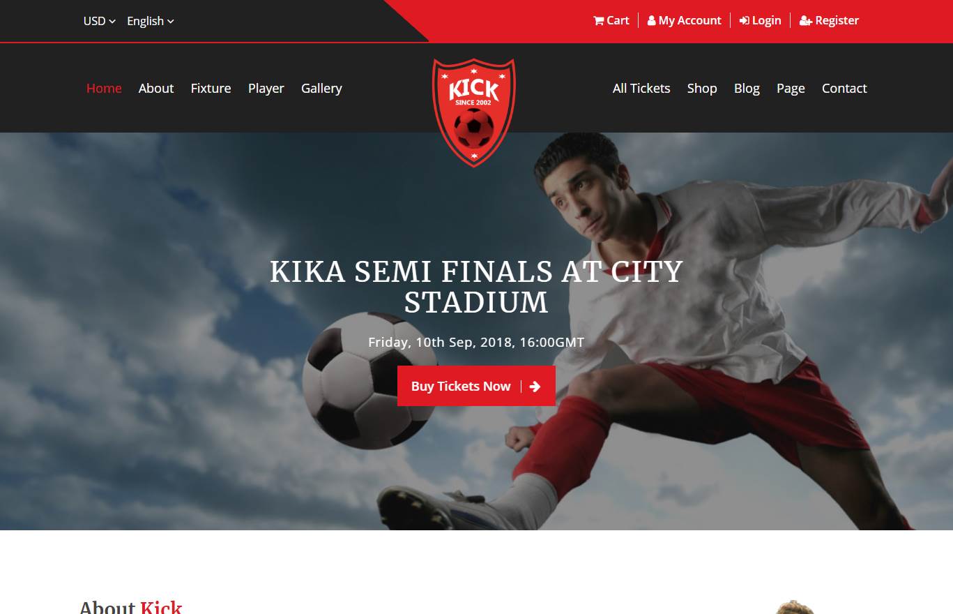  Soccer Acumen高级网站模板