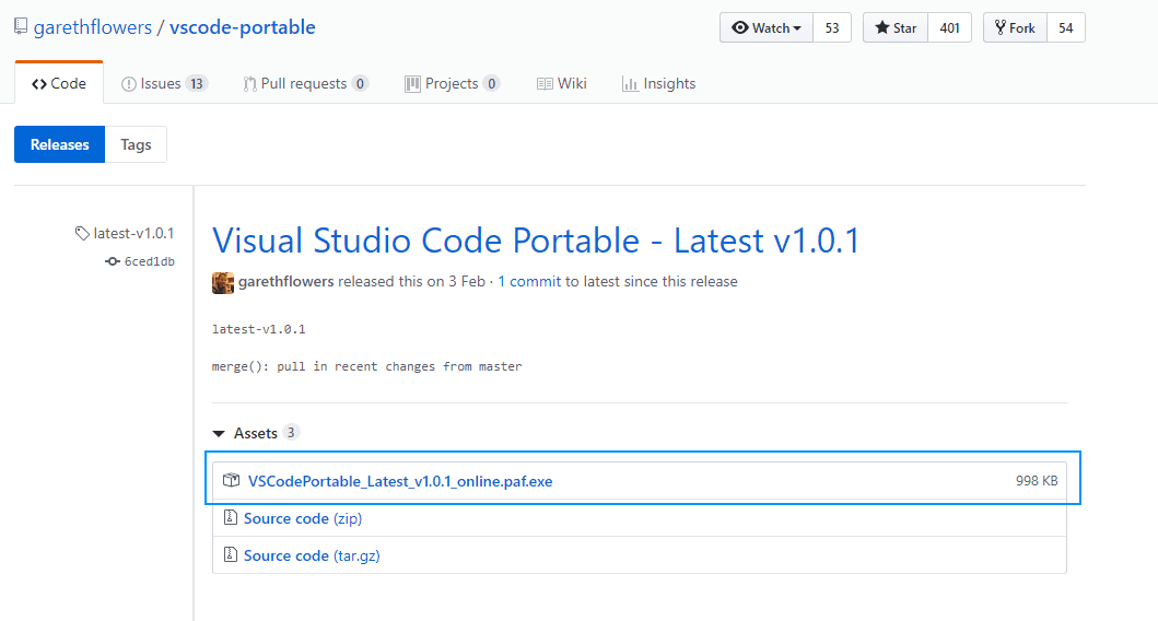 Visual Studio Code可移植Github