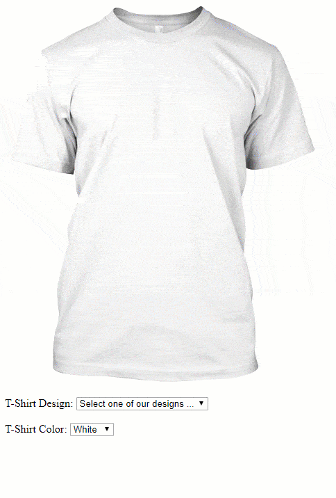 T恤设计器JavaScript HTML CSS
