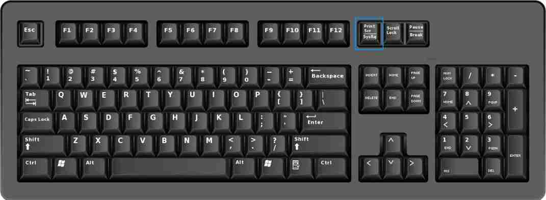 键盘打印屏幕按钮