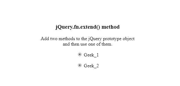 jQuery.fn.extend()方法用法示例介绍
